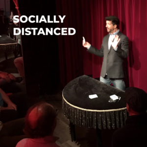 socially distanced